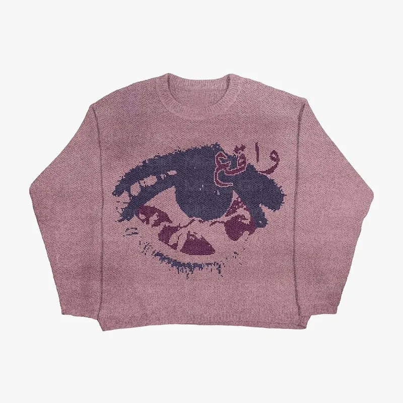 One Way 'purple menace sweater'