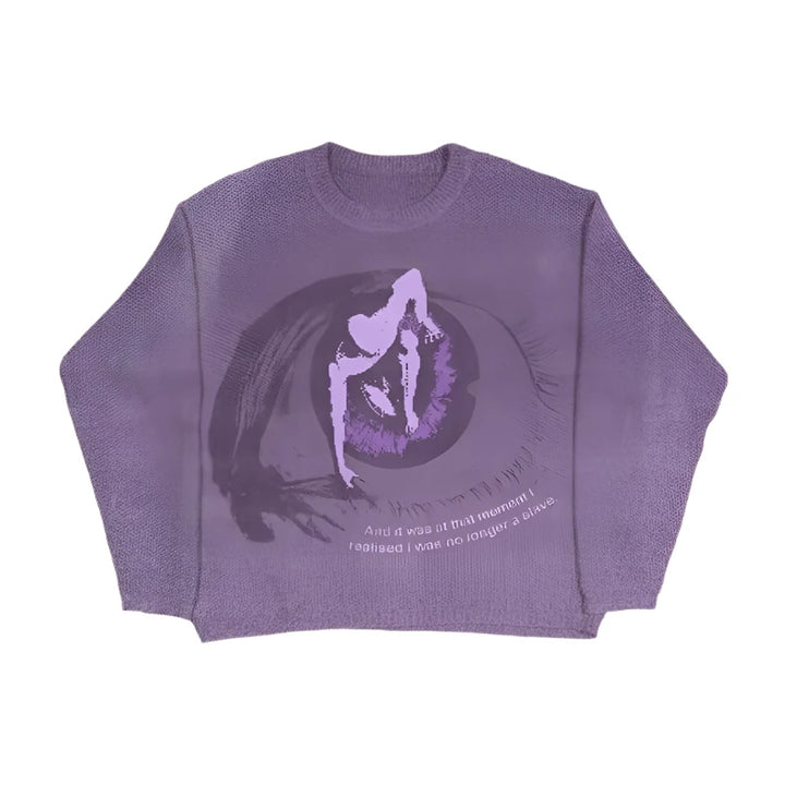 One Way 'purple menace sweater'