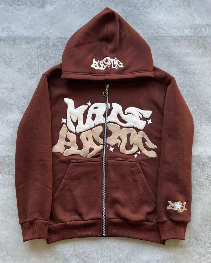 One Way 'letterz' Zip Up