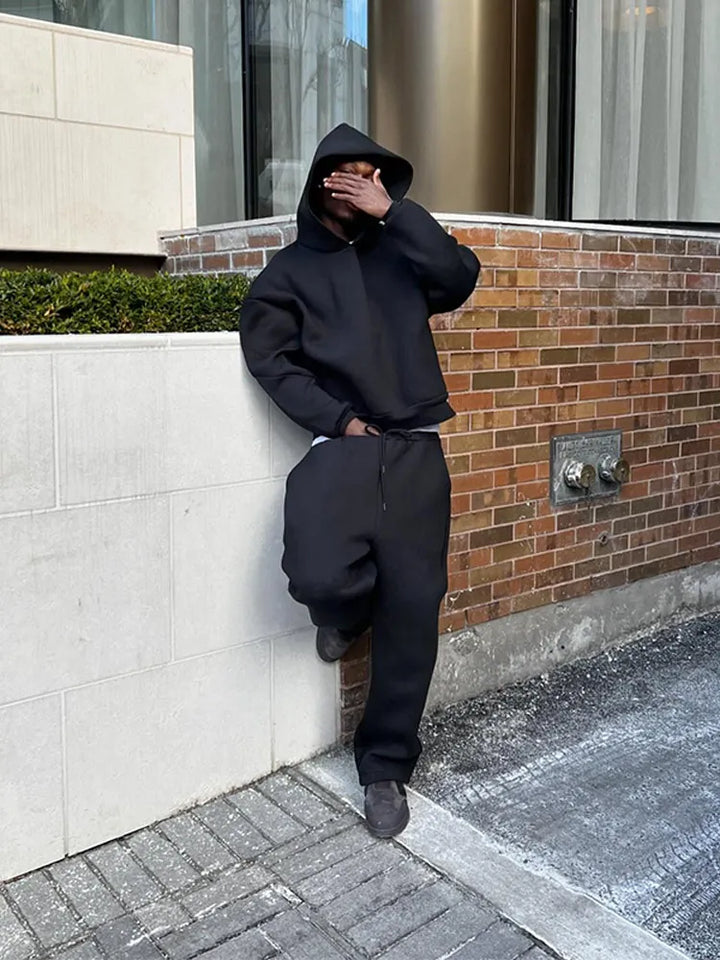 One Way 'solid tracksuit' Black